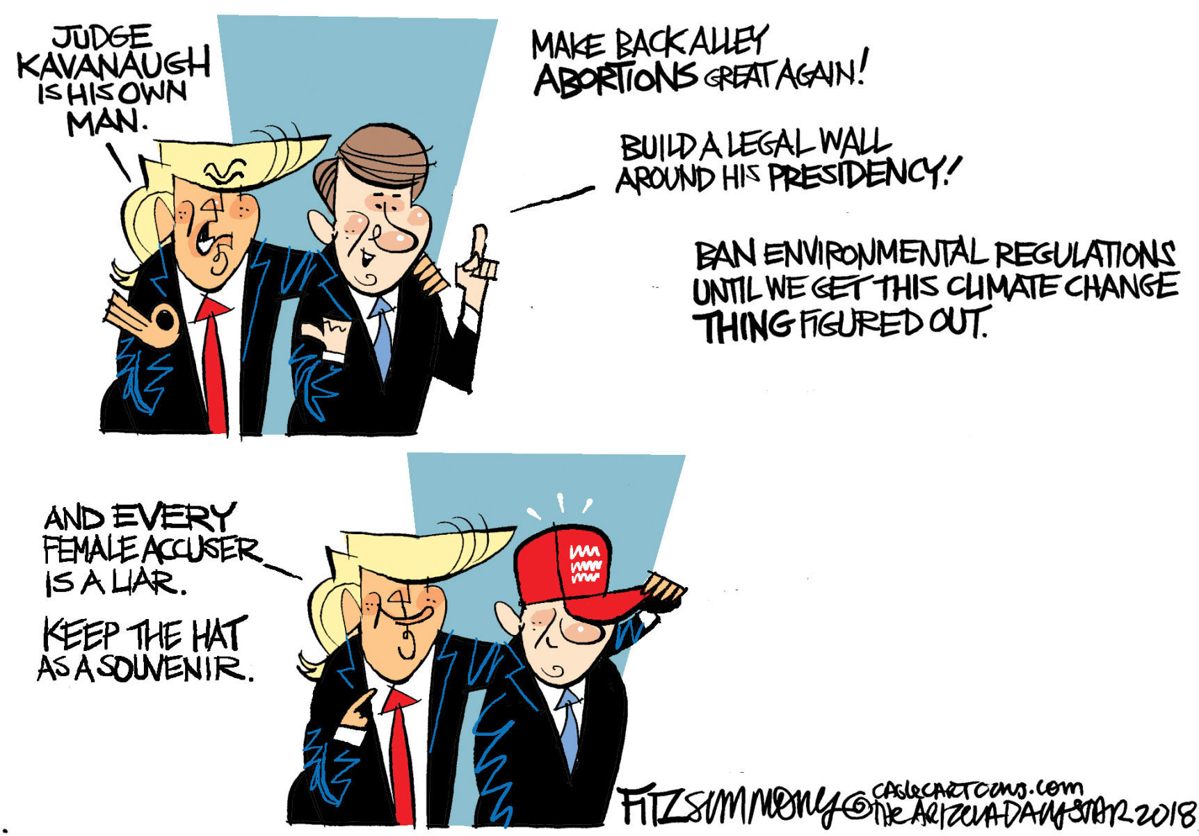 Daily Fitz Cartoon: Kavanaugh